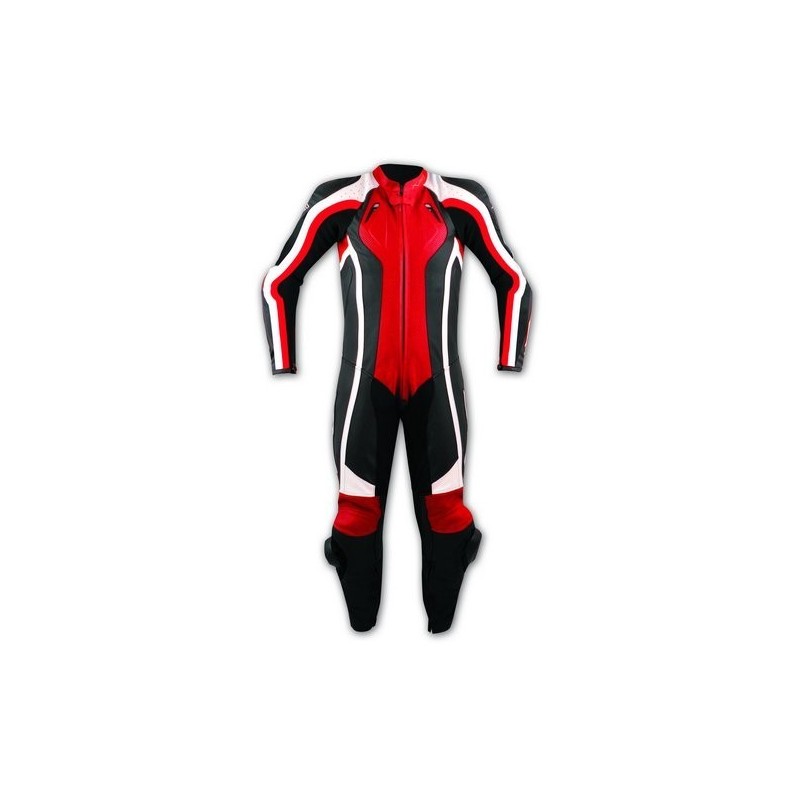 A-Pro Lightning Leather Motorcycle Suit 1-Piece Red