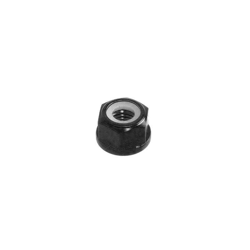 Lightech Self Locking Nut M10 X 1,25 GlossyBlack 0011M10125NER