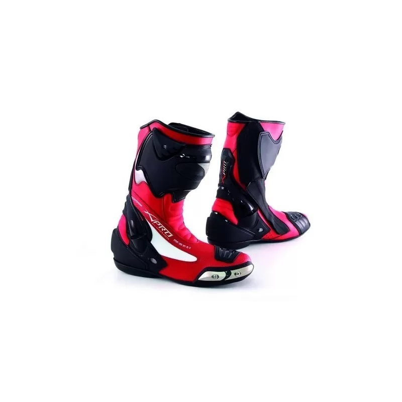 A-Pro Fighting Red Race Motorcycle Boots