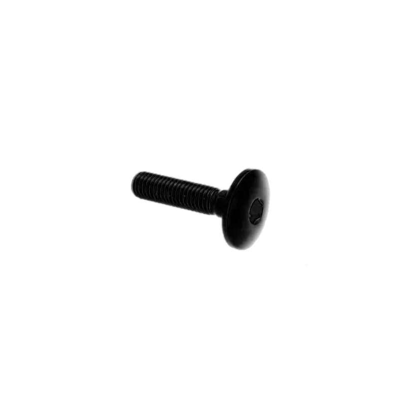 Lightech Button Head Ergal Cl 003 M6 L. 25 Head Ø17  Ergal (7075 T6) GlossyBlack 003M6025NER