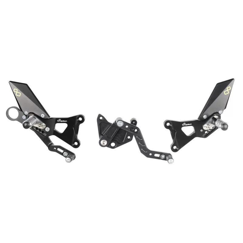 Lightech Adjustable Rear Sets With Fold Up Foot Pegs  FTRBM002W