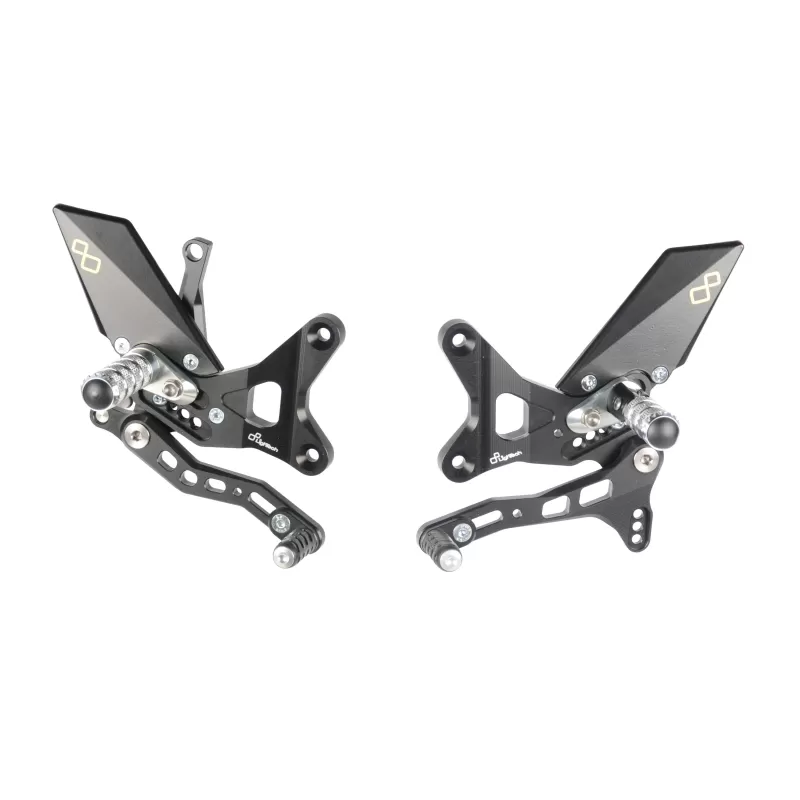 Lightech Adjustable Rear Sets With Fixed Foot Pegs  FTRKA003