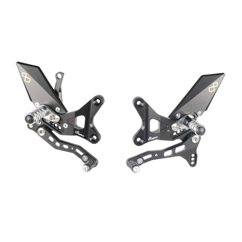 Lightech Adjustable Rear Sets With Fixed Foot Pegs FTRKA003