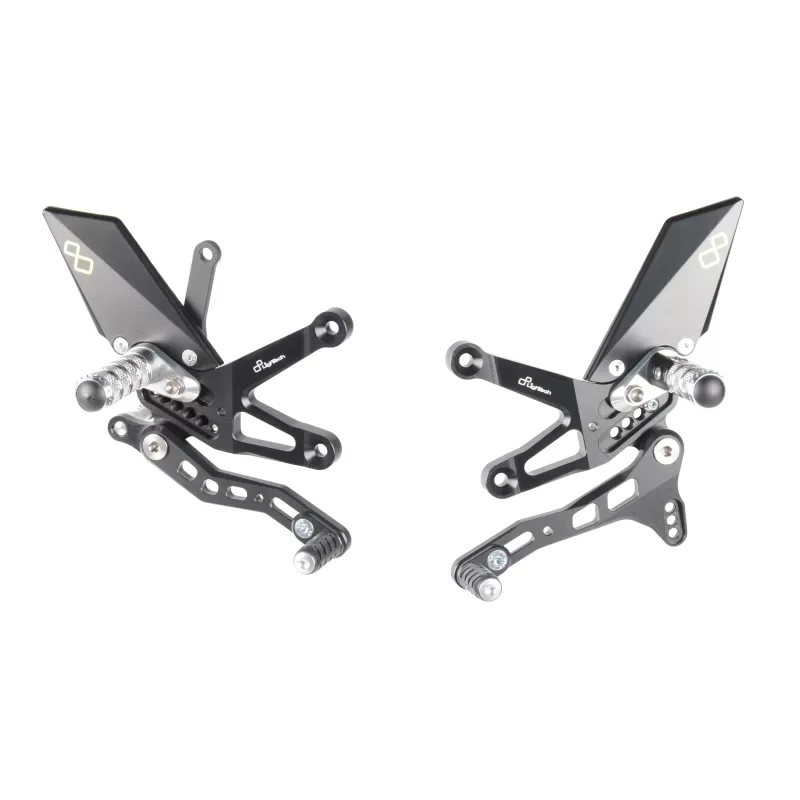 Lightech Adjustable Rear Sets With Fixed Foot Pegs  FTRKA006