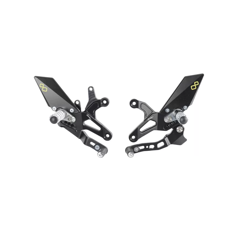 Lightech Adjustable Rear Sets With Fixed Foot Pegs, Reverse Shifting  FTRKA009