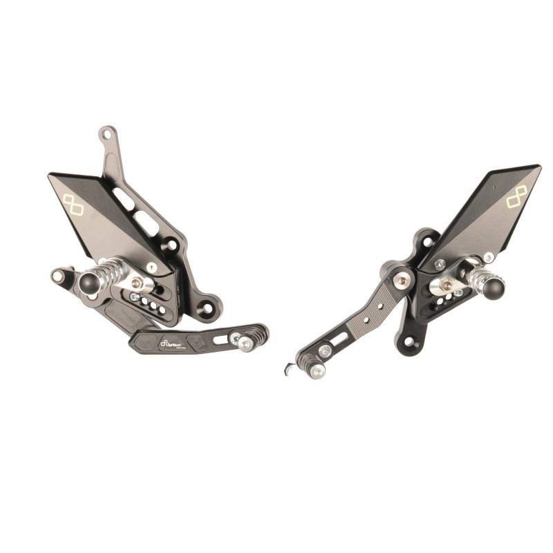 Lightech Adjustable Rear Sets With Fold Up Foot Pegs  FTRYA008W