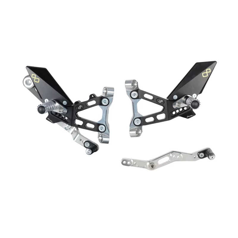 Lightech Adjustable Rear Sets With Fixed Footpeg  FTRBM007