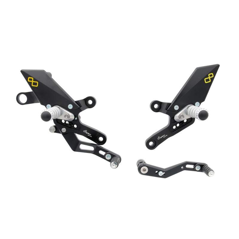 Lightech Adjustable Rear Sets With Fixed Foot Pegs  FTRHO008