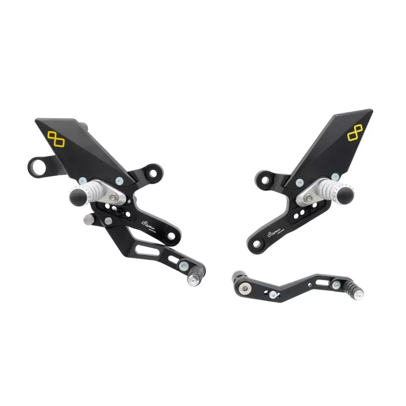 Lightech Adjustable Rear Sets With Fixed Foot Pegs  FTRHO008