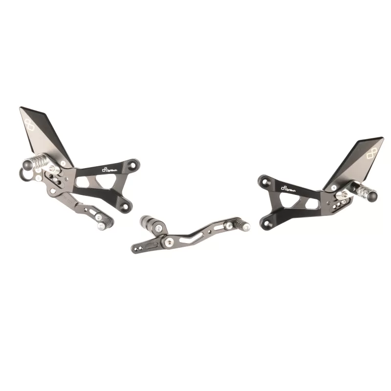 Lightech Adjustable Rear Sets With Fold Up Foot Pegs  FTRYA012W