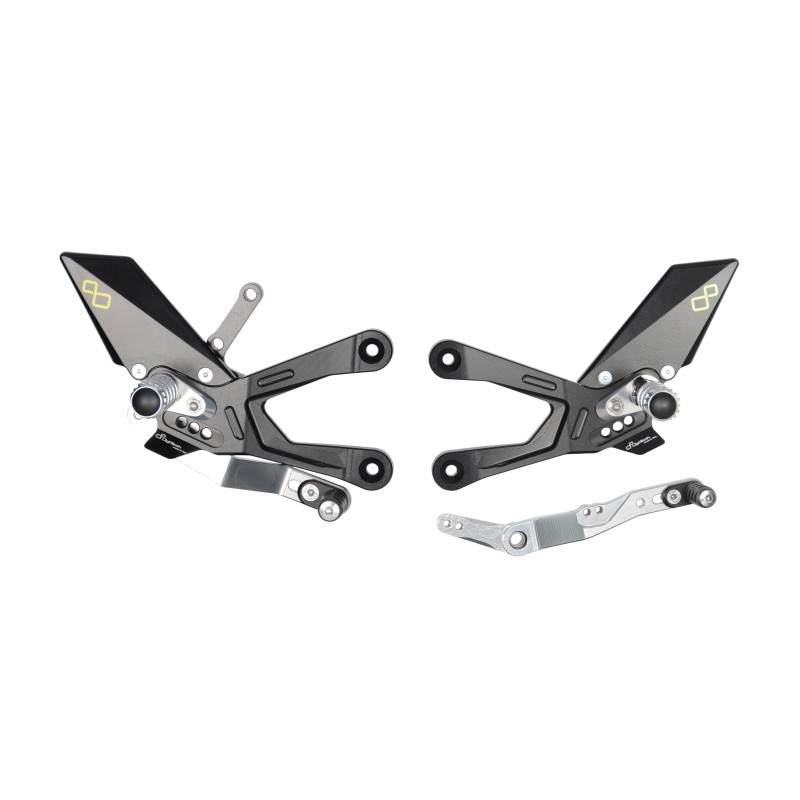Lightech Adjustable Rear Sets With Fixed Foot Pegs  FTRHO011