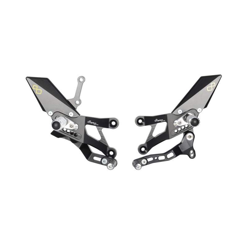 Lightech Adjustable Rear Sets With Fixed Foot Pegs  FTRYA014