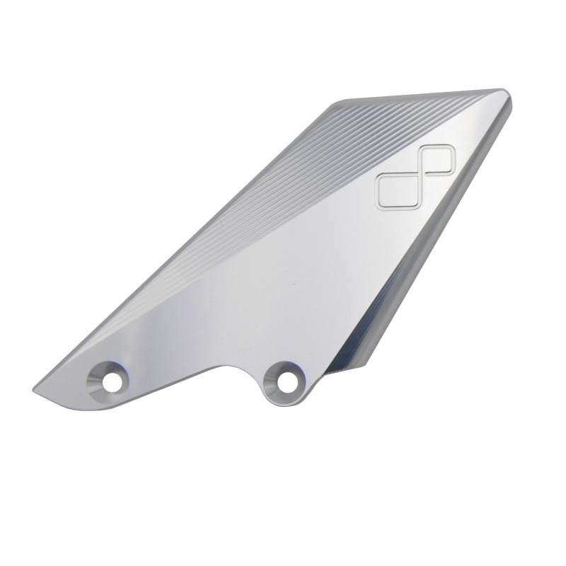 Lightech Aluminium Heel Guard For Gear Side Silver FTR418SIL