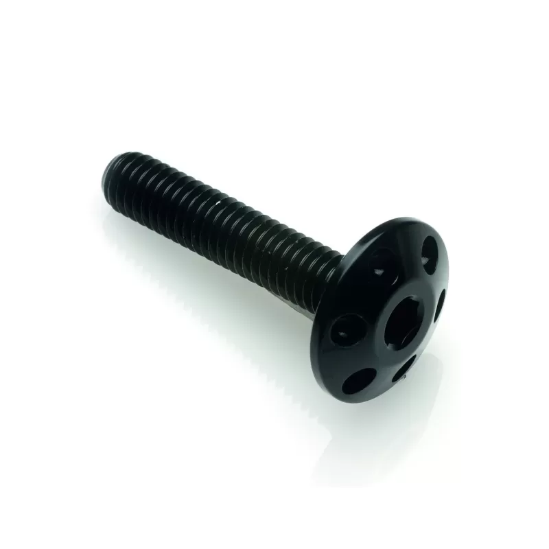 Lightech Drilled Screw M8 X 20 GlossyBlack FORM820NER