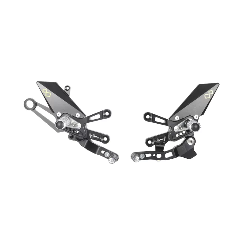 Lightech Adjustable Rear Sets With Fold Up Foot Pegs , Reverse Shifting  FTRAP006W