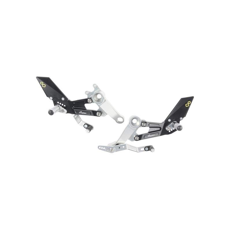 Lightech Adjustable Rear Sets With Fold Up Foot Pegs FTRAP007W