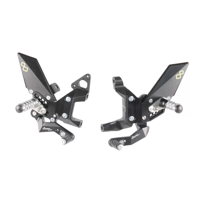 Lightech Adjustable Rear Sets With Fixed Foot Pegs  FTRDU010