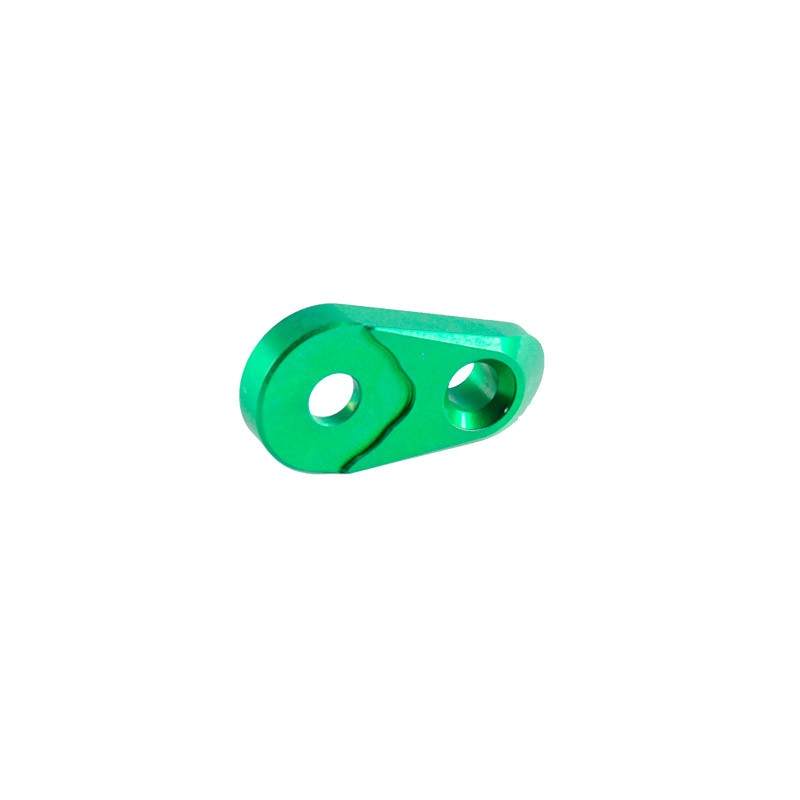 Lightech Left And Right Side Adjustable Plate Green FTR704VER