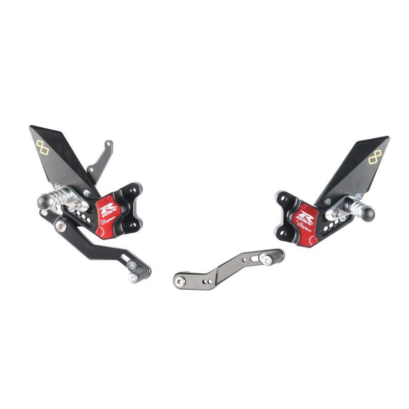 Lightech Adjustable Rear Sets With Fold Up Foot Pegs FTRSU002W