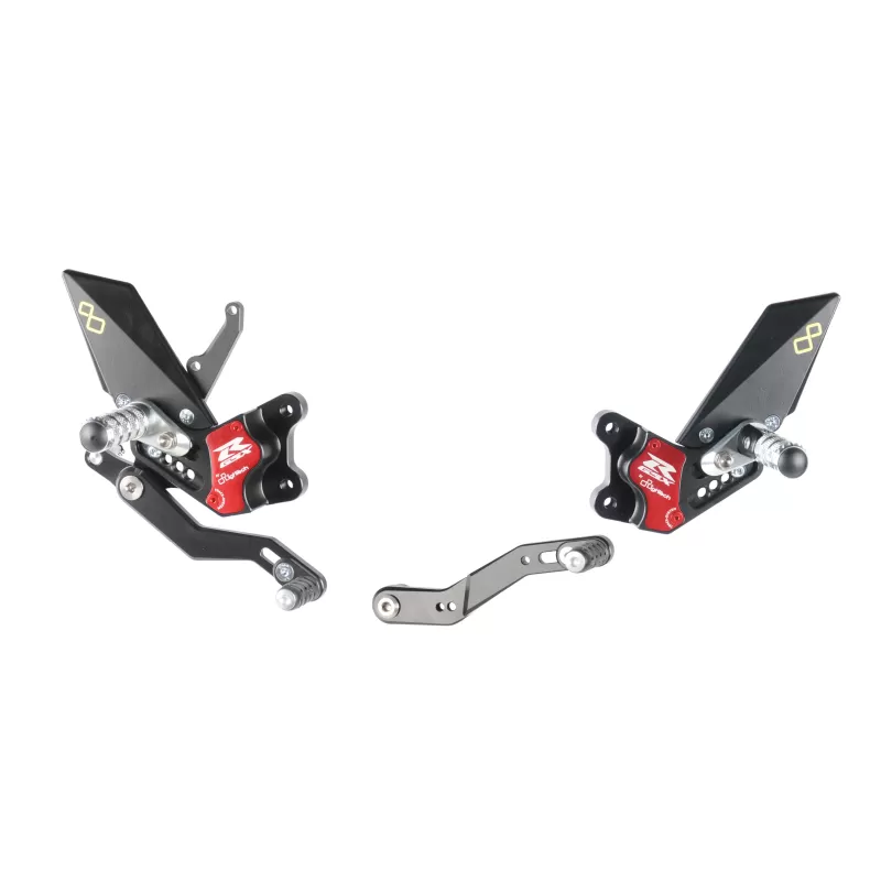 Lightech Adjustable Rear Sets With Fold Up Foot Pegs  FTRSU002W