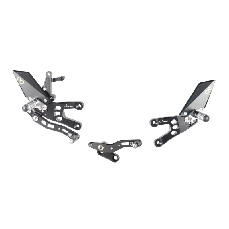 Lightech Adjustable Rear Sets With Fold Up Foot Pegs  FTRHO005W