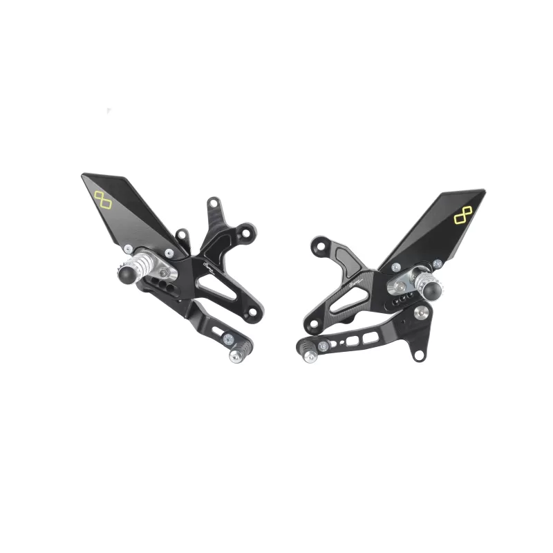 Lightech Adjustable Rear Sets With Fold Up Foot Pegs , Standard Shifting  FTRKA008W