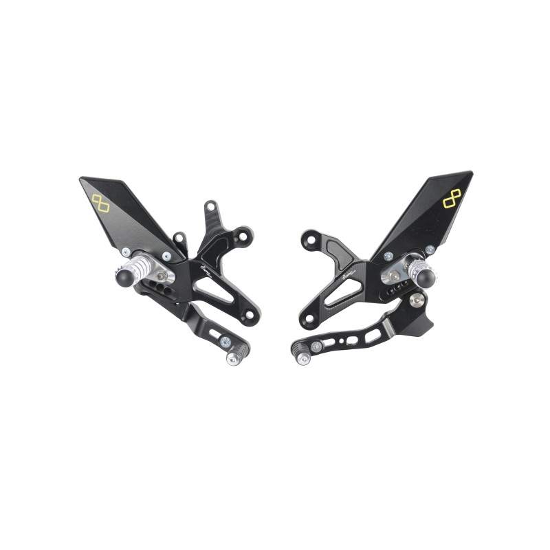 Lightech Adjustable Rear Sets With Fold Up Foot Pegs , reverse Shifting  FTRKA009W