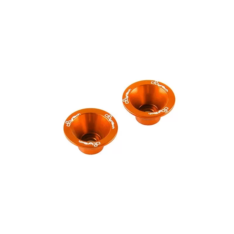 Lightech Kit Anodized Cone Ø6 For Handlebar Balancers (Couple) Orange RKTM200ARA