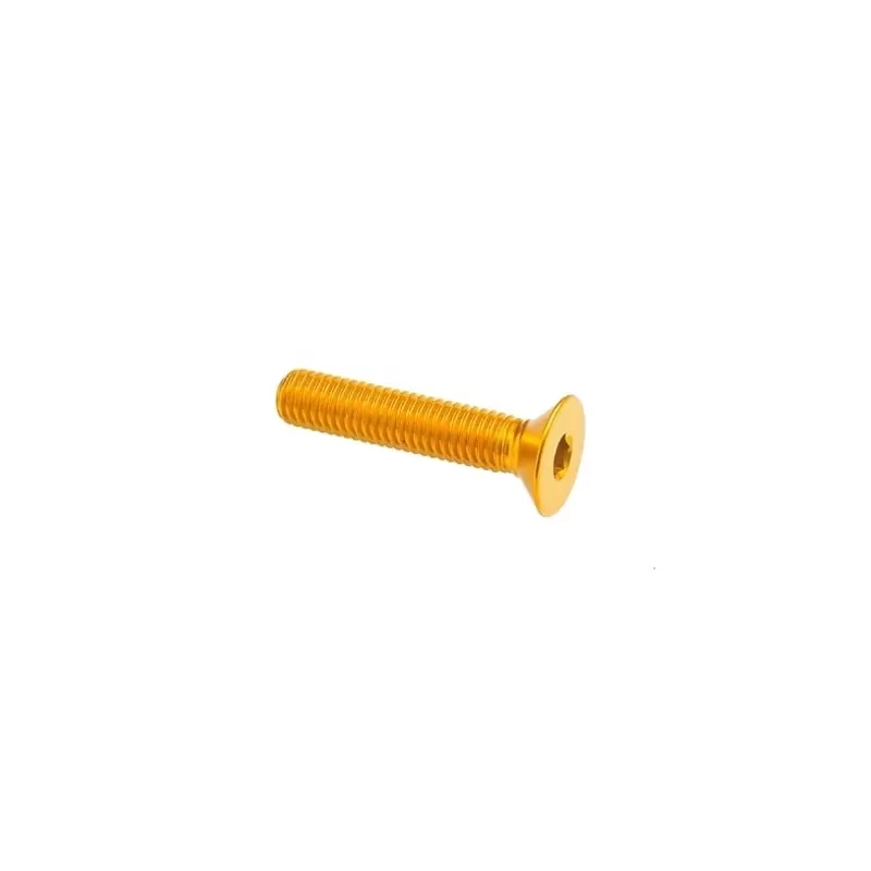 Lightech Flared Flat Head Screw Ergal Cl 005 M5 L. 35 Gold 005M5035ORO