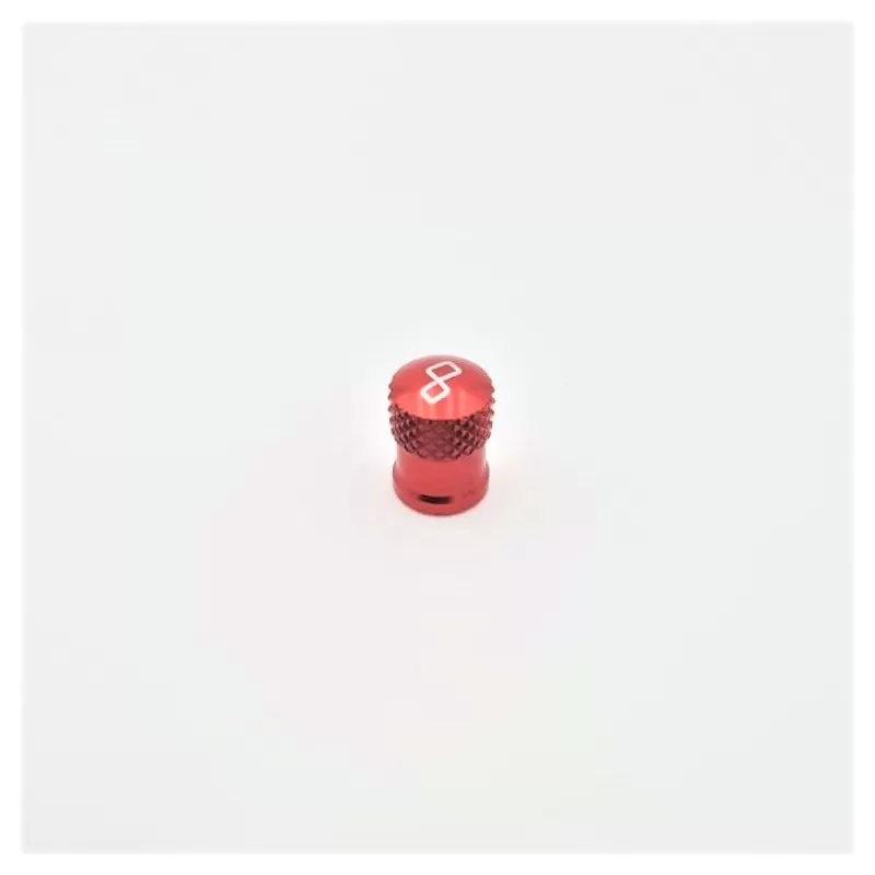 Lightech Wheel Valve Cap Red VALROS