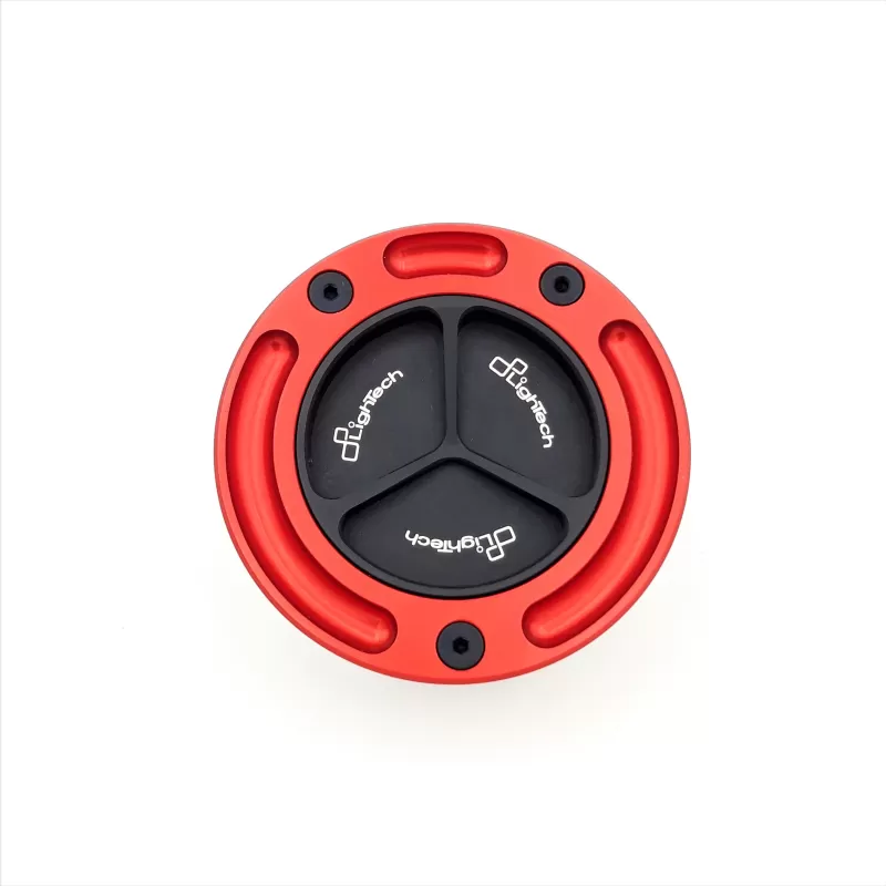 Lightech Fuel Tank Cap With Spin Locking BlackRed TF16N/R