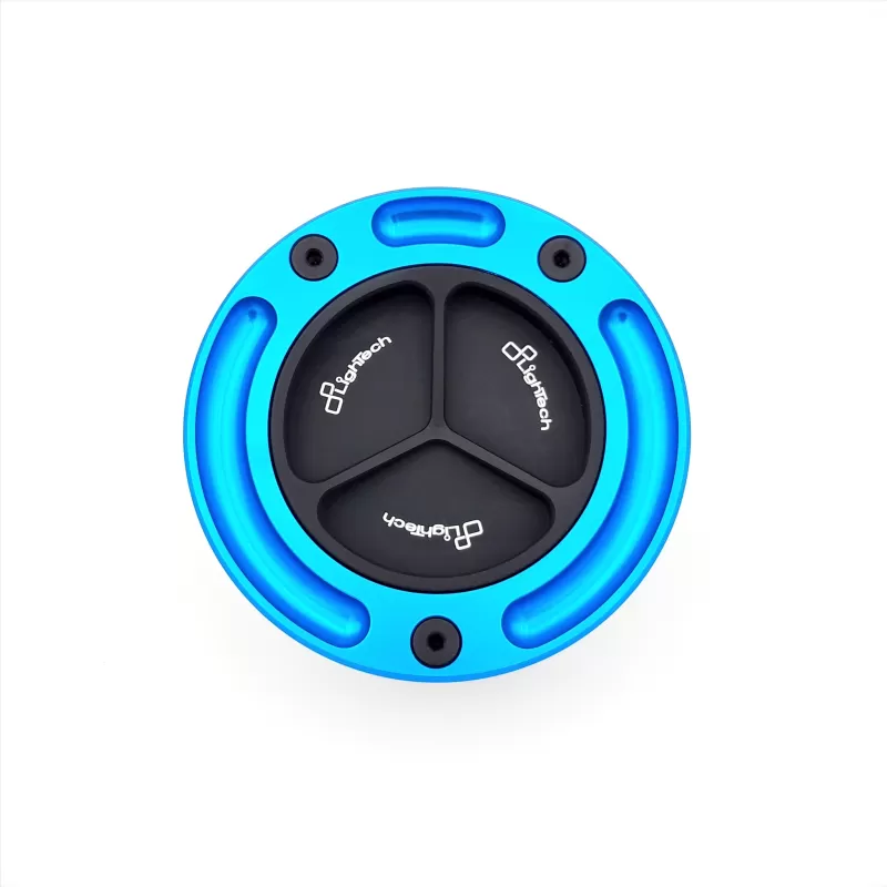 Lightech Fuel Tank Cap With Spin Locking Black/Cobalt TF6N/C