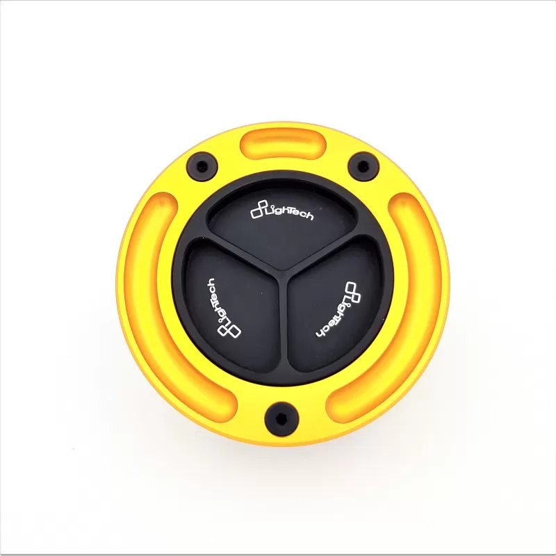 Lightech Fuel Tank Cap With Spin Locking Black/Gold TF24N/O