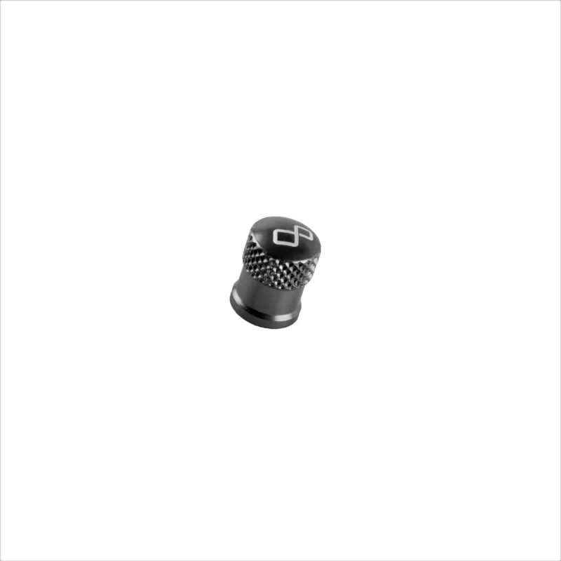 Lightech Wheel Valve Cap GlossyBlack VALNER