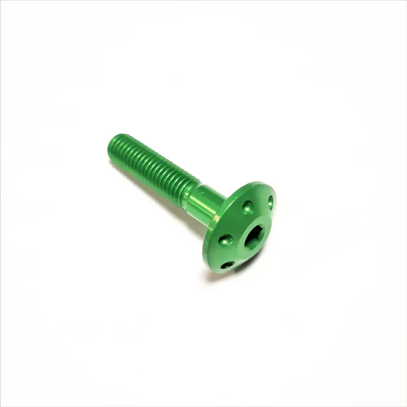 Lightech Drilled Screw M8 X 40 Green FORM840VER