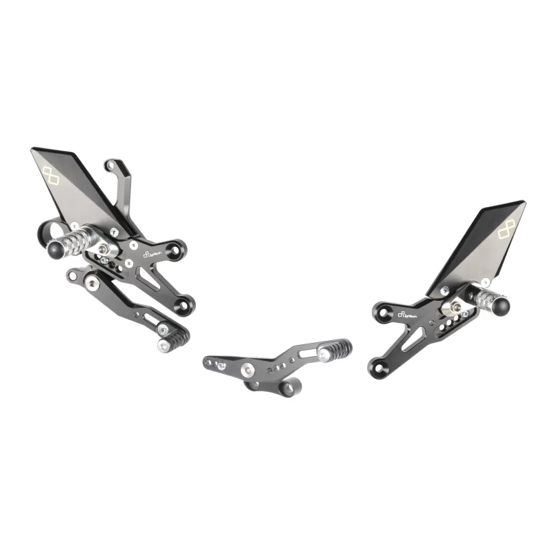 Lightech Adjustable Rear Sets With Fixed Foot Pegs  FTRHO006