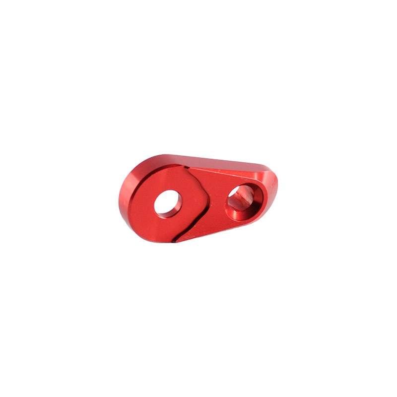 Lightech Left And Right Side Adjustable Plate Red FTR704ROS