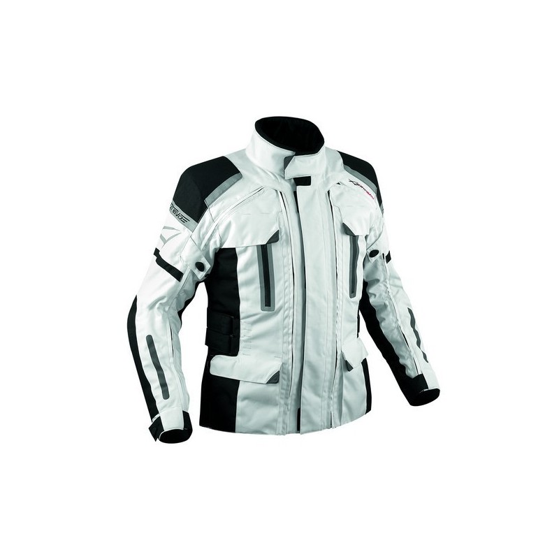 A-Pro Turatek White Touring Motorcycle Jacket