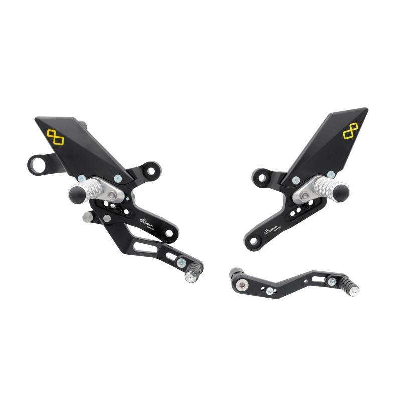 Lightech Adjustable Rear Sets With Fold Up Foot Pegs  FTRHO008W