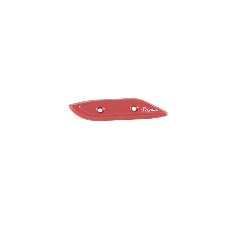 Lightech Pair Mirror Block-Off Plates Red SPEY08ROS