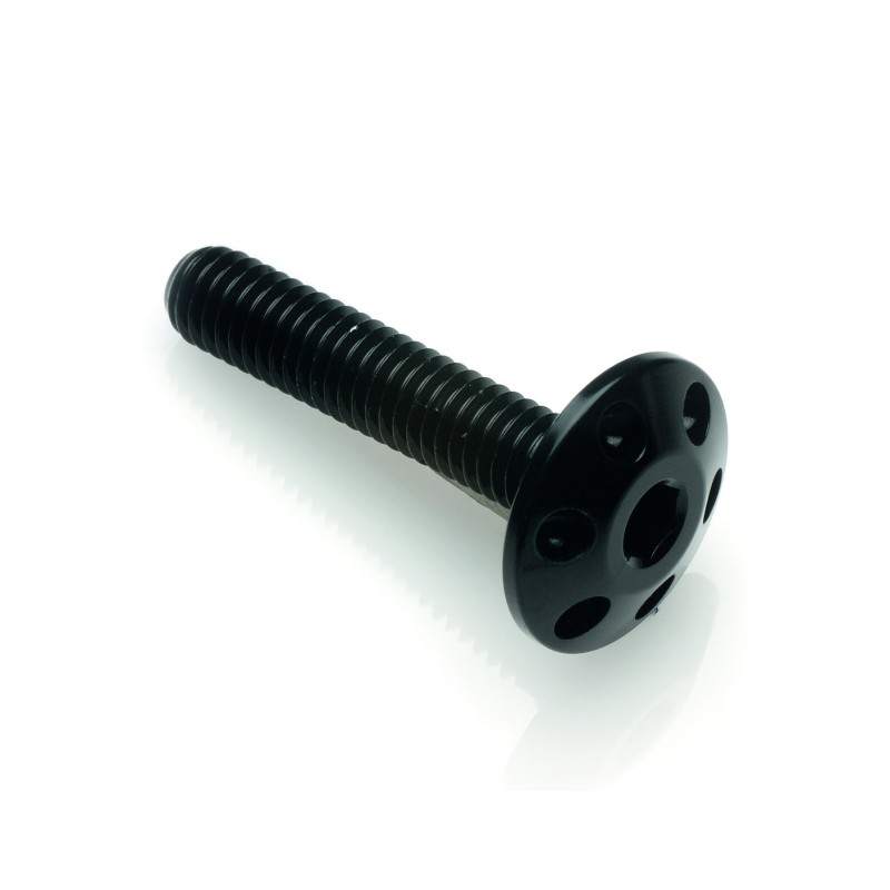 Lightech Drilled Screw M8 X 45 GlossyBlack FORM845NER