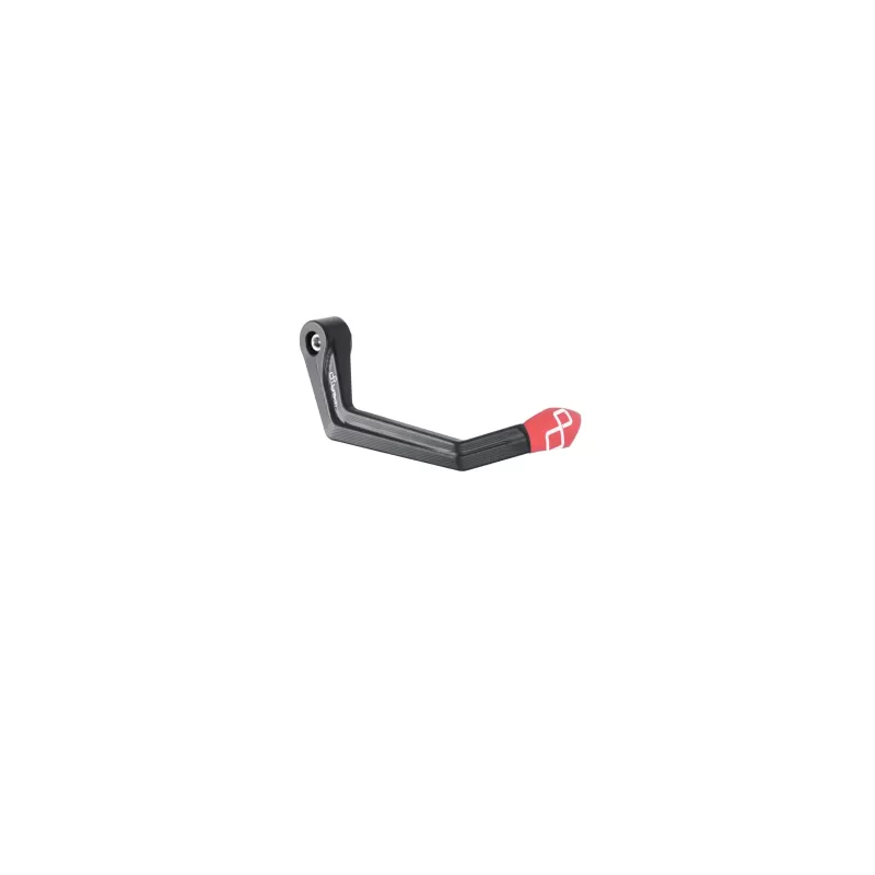 Lightech Aluminum Brake Lever Guard - Axle Base 132 mm / Anodized Guard end Red ISS113RAROS