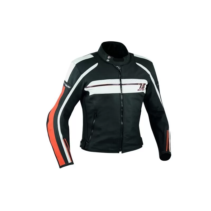 A-Pro Sbk Orange Giubbotto Moto Pelle