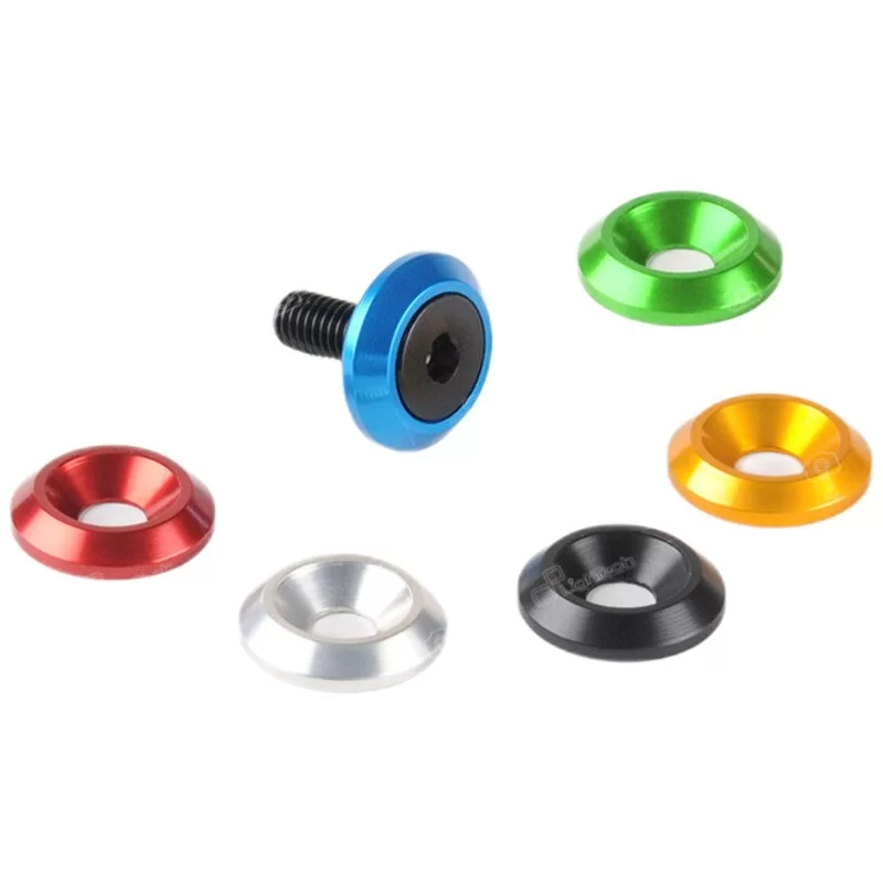 Lightech Ergal Black Bolts Kit M8x40 And Anodized Washers Cobalt TAR025COB