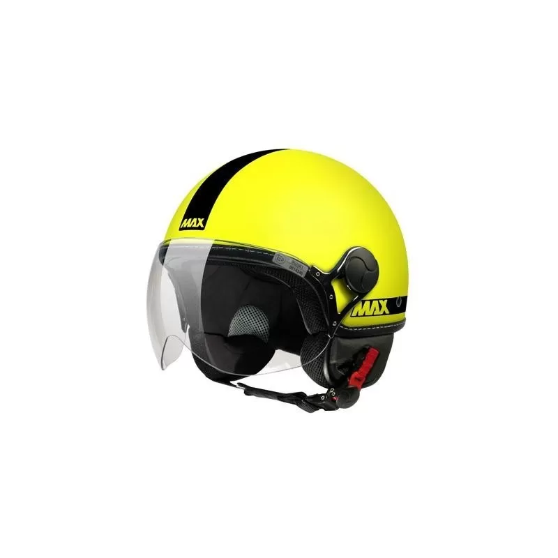 Casco Moto Jet Max Power Fluo Matt Yellow