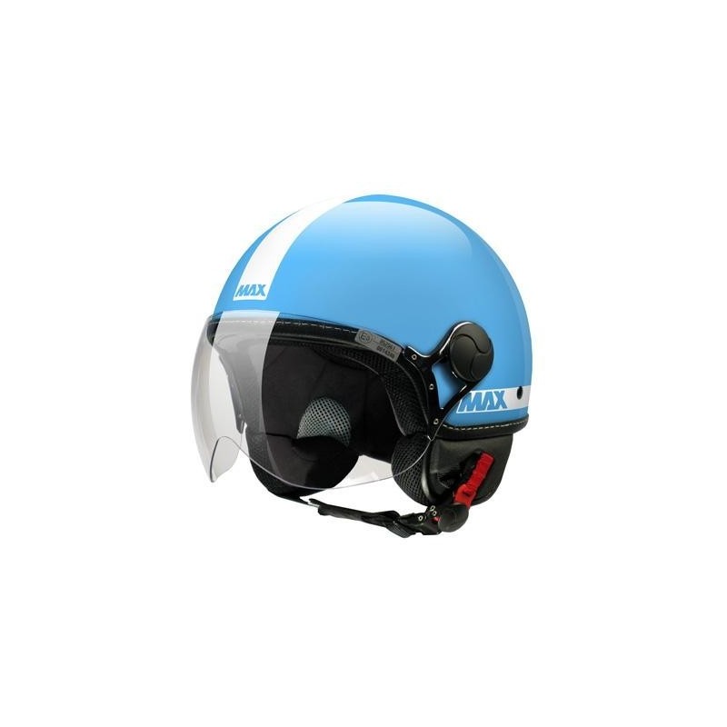 Max Power Shiny Turquoise Jet Motorcycle Helmet