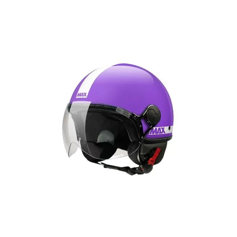 Max Power Shiny Pearl Violet Jet Motorcycle Helmet