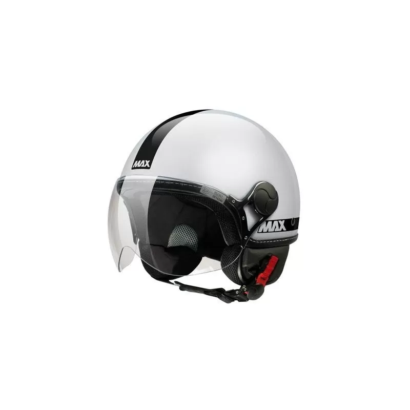 Casco Moto Jet Max Power Shiny Silver