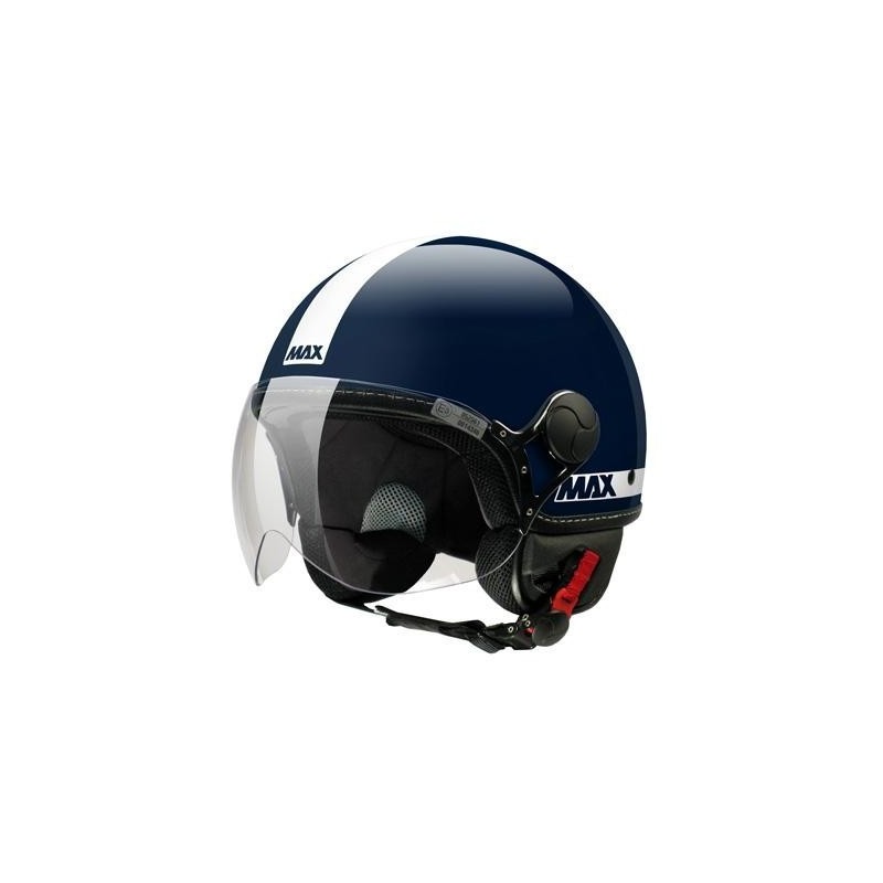 Max Power Shiny Blue Jet Motorcycle Helmet