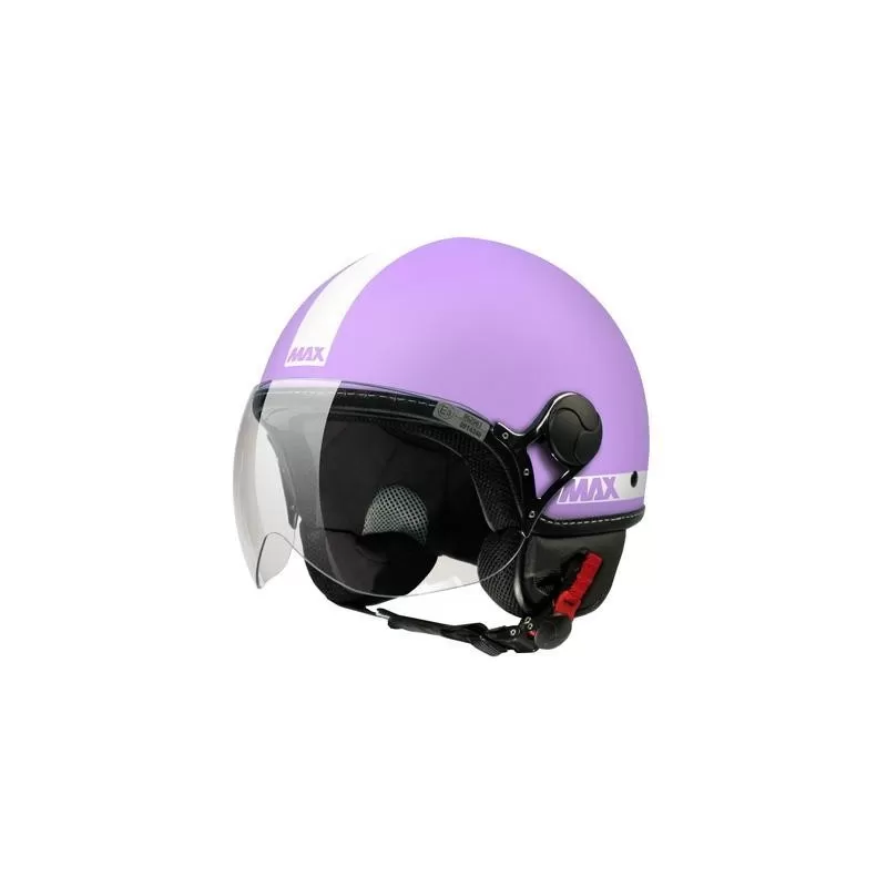 Max Power Matt Cyclamen Jet Motorcycle Helmet